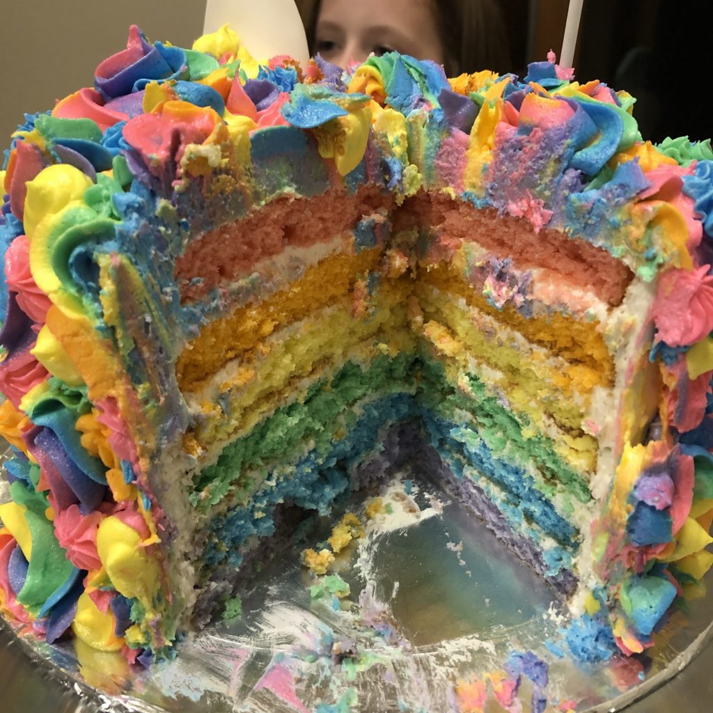 rainbow unicorn cake. – lidbom rambling roadshow