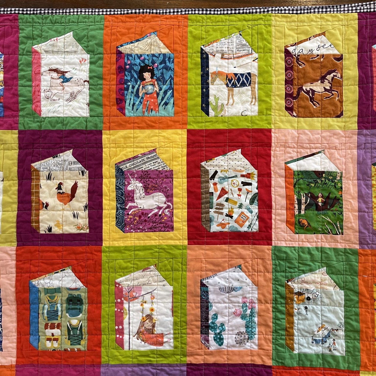 epic book nerd quilt for my book nerd kid. lidbom rambling roadshow