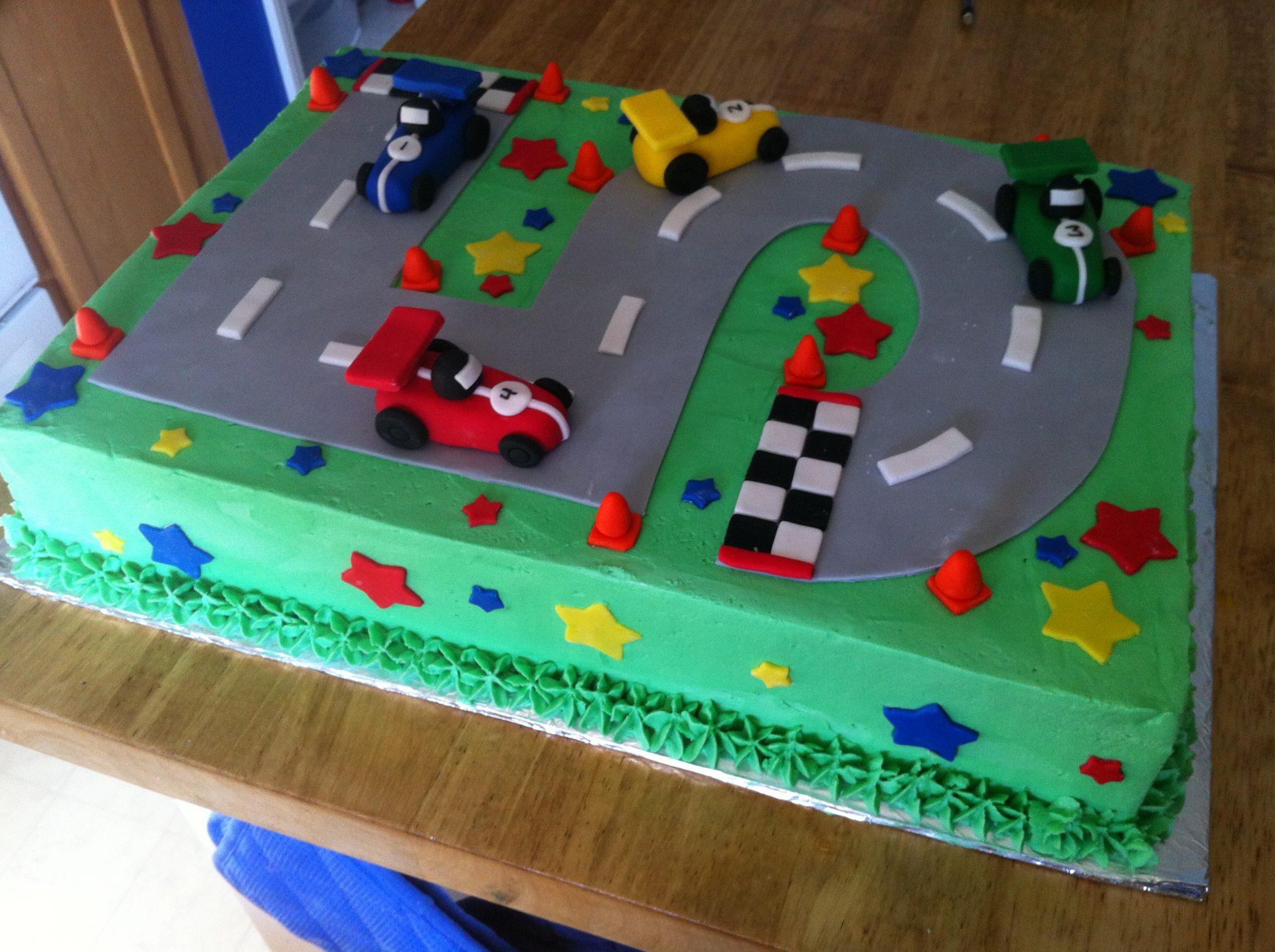 Designer Cake- Race Track Cars Theme – LFB Foods