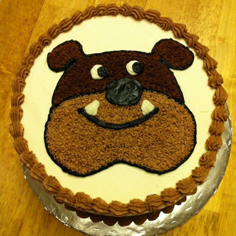 bulldog cake