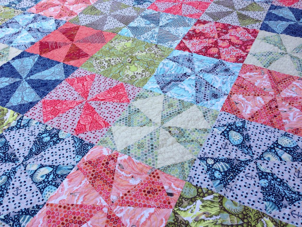 salt water kaleidoscope quilt.