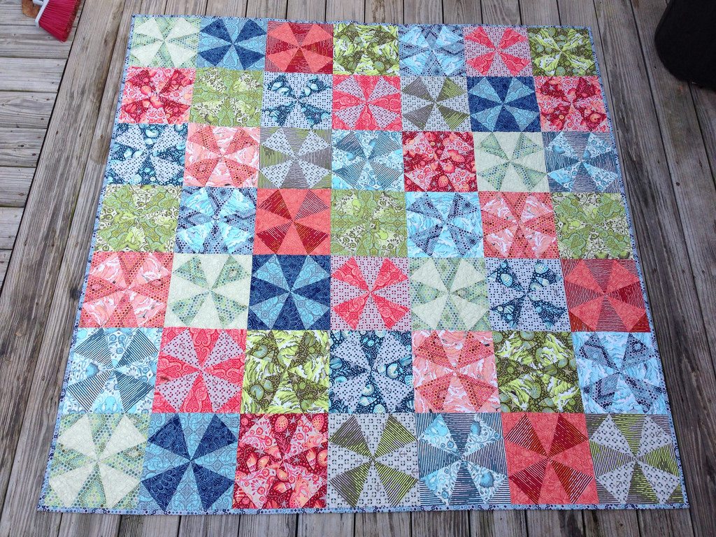 salt water kaleidoscope quilt.