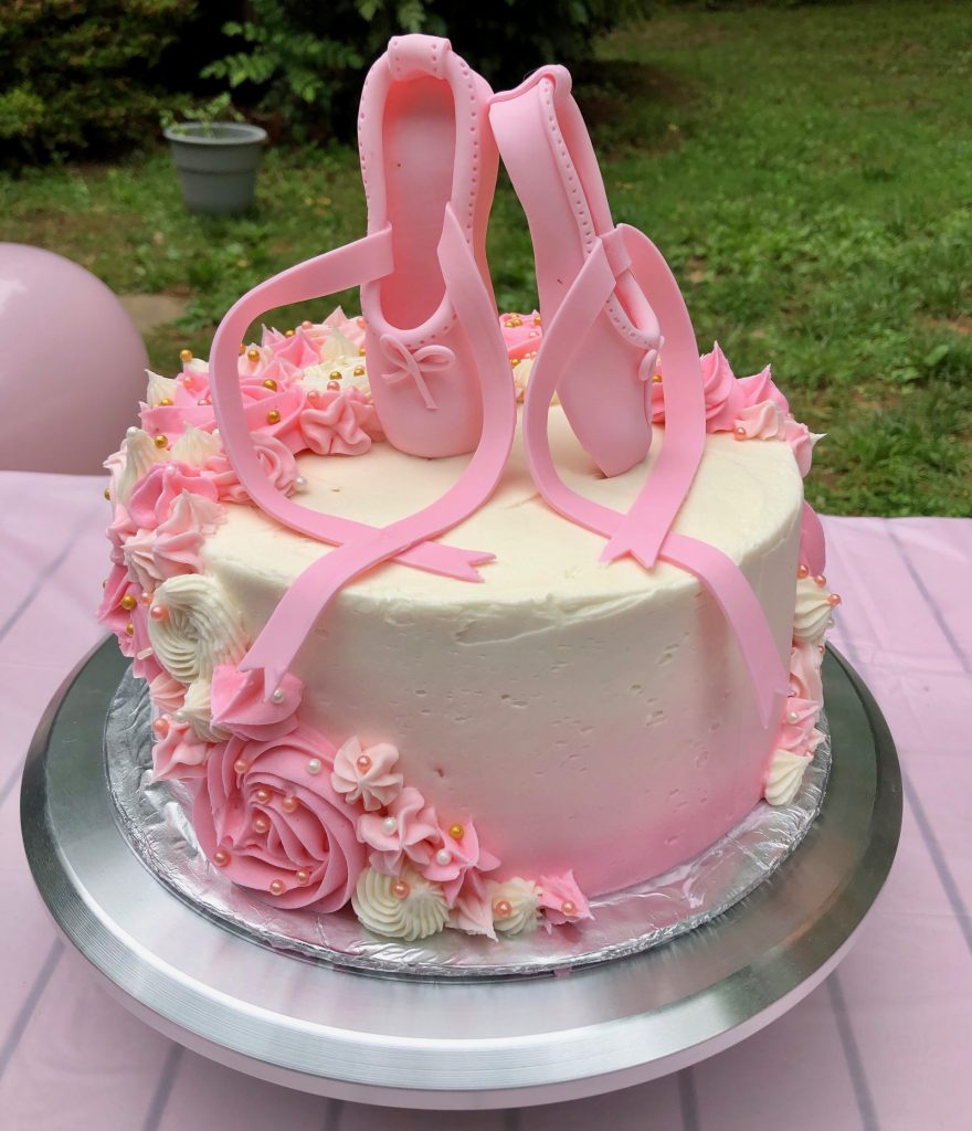 This Is A Ballerina Cake I Made For My Daughter The Toppers Are Sugar Ballet  Slippers Made Using Peggy Does Cakes Tutorial Top Tier - CakeCentral.com