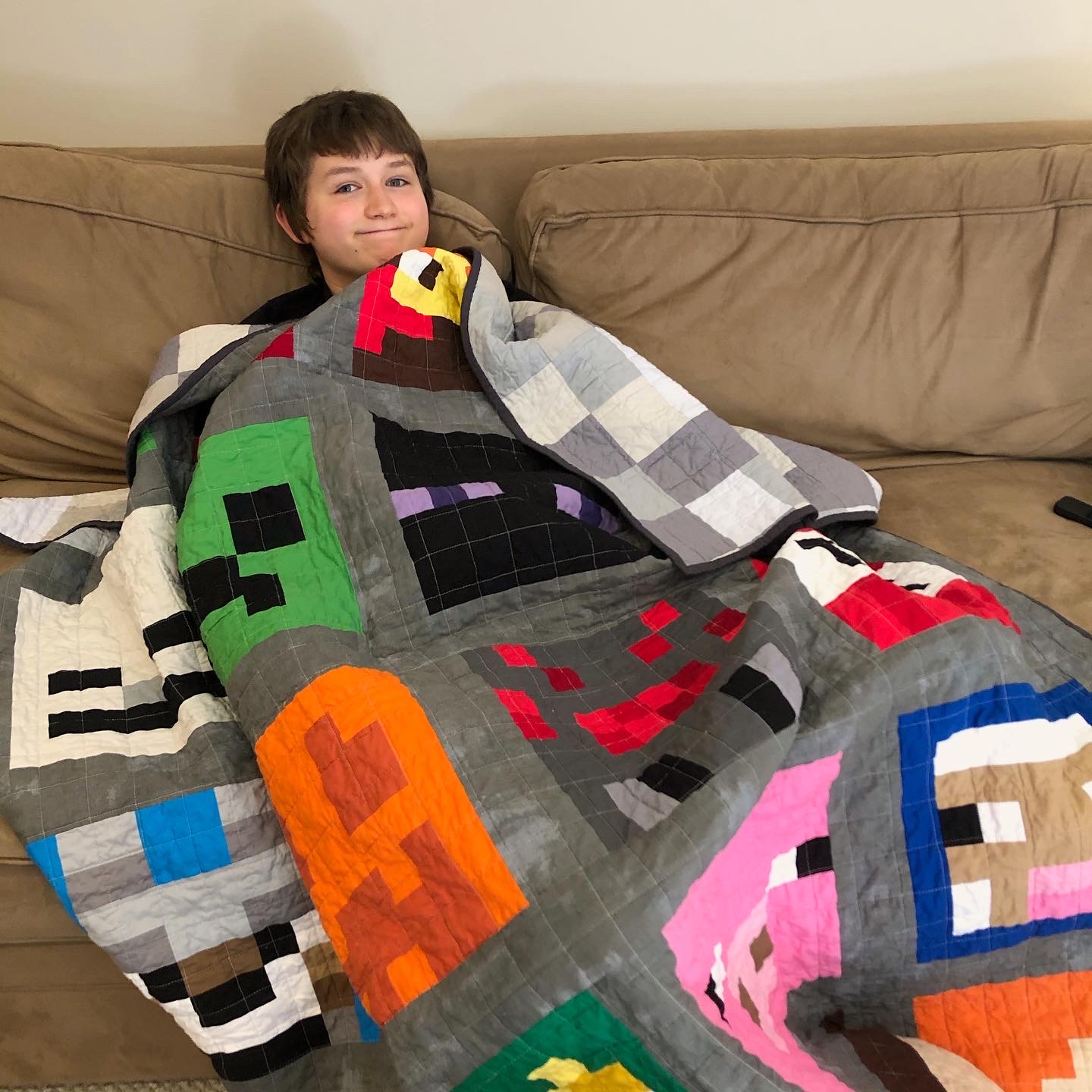 matchy-ish minecraft (mom of the year) quilts. – lidbom family life
