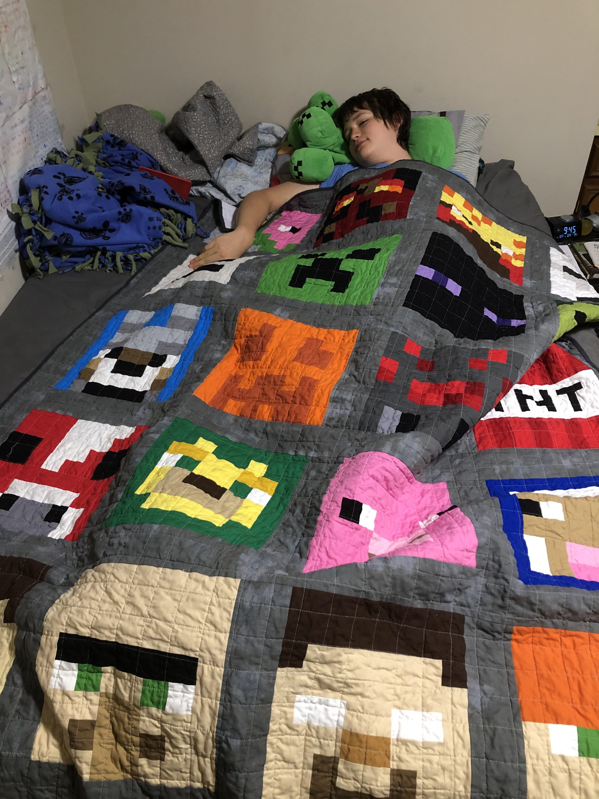matchy-ish minecraft (mom of the year) quilts. – lidbom family life